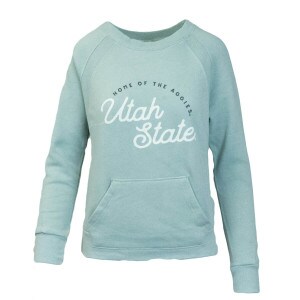Greenstone Utah State Home of the Aggies Crew Sweatshirt